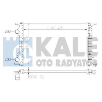 353400 KALE OTO RADYATOR KALE VW Радиатор охлаждения Audi A4/5/6,Q5 2.0 09-