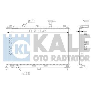 358000 KALE OTO RADYATOR KALE HYUNDAI Радиатор охлаждения Accent III 1.4/1.6 05-