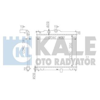 358300 KALE OTO RADYATOR KALE HYUNDAI Радиатор охлаждения i10 1.1/1.1CRDi 08-