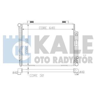 360500 KALE OTO RADYATOR KALE DB Радиатор охлаждения W210 2.0/3.2 95-