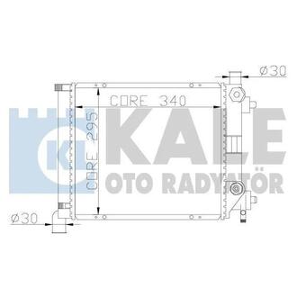 361200 KALE OTO RADYATOR KALE DB Радиатор охлаждения W124/201 1.8/2.0 83-