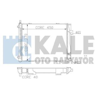 361900 KALE OTO RADYATOR KALE DB Радиатор охлаждения W124 2.8/3.6 85-