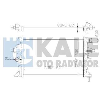 363500 KALE OTO RADYATOR KALE OPEL Радиатор охлаждения Astra G,Zafira 1.4/2.2