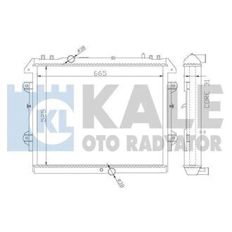 366500 KALE OTO RADYATOR KALE TOYOTA Радиатор охлаждения Fortuner,Hilux VII 2.5/3.0 D-4D 04-