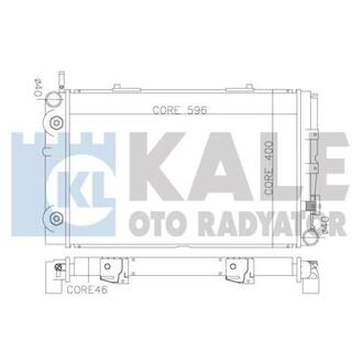 370200 KALE OTO RADYATOR KALE DB Радиатор охлаждения с АКПП W201 2.0 82-