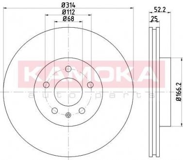 103137 KAMOKA Тормозной диск