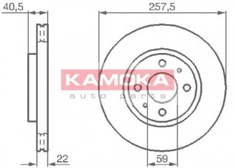 1031524 KAMOKA Гальмiвнi диски