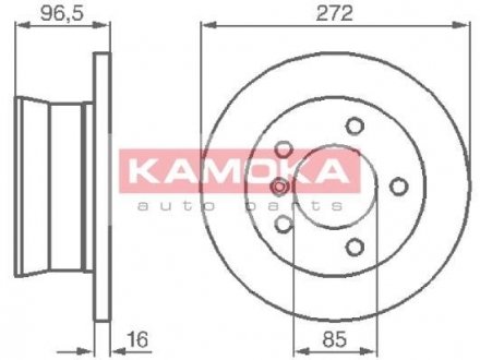 1031864 KAMOKA Тормозной диск