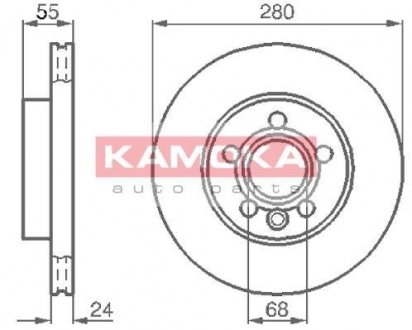 1032020 KAMOKA Гальмiвнi диски