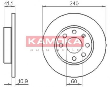 1032258 KAMOKA Гальмiвнi диски