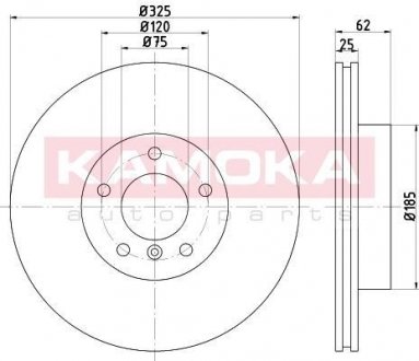 1032542_ KAMOKA Тормозной диск