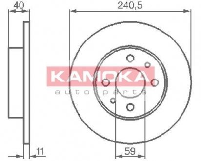 103280 KAMOKA Тормозной диск