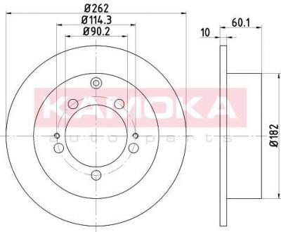 1032820 KAMOKA Тормозной диск