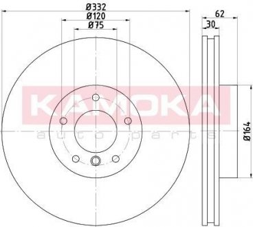 103301 KAMOKA Тормозной диск