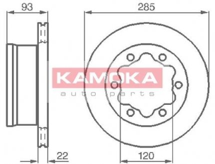 103382 KAMOKA Тормозной диск