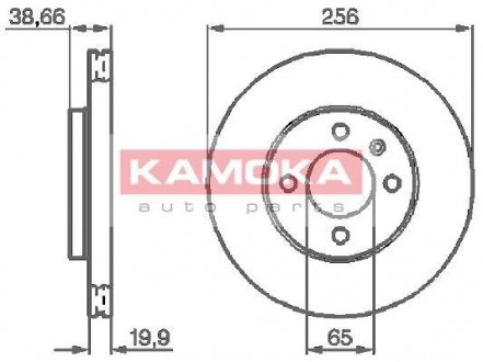 103414 KAMOKA Тормозной диск