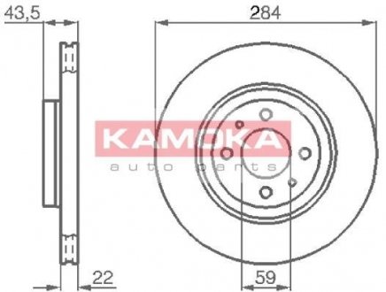 103440 KAMOKA Тормозной диск