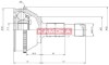 ШРУС Citroen Jumper 94\'-02\'.Fiat Ducato 94\'-02\'.Peugeot Boxer 94\'-02\' наружн. 35/45/70мм /54 ABS KAMOKA 6508 (фото 1)