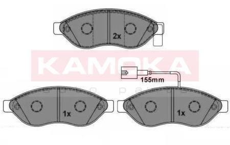 Колодка тормозная перед. Citroen Jumper 06\'->.Fiat Ducato 06\'->.Peugeot Boxer 06\'-> KAMOKA JQ101100