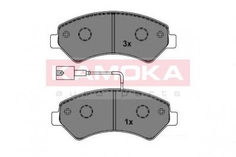 JQ101150 KAMOKA Колодка тормозная перед. Citroen Jumper 06\->.Fiat Ducato 06\->.Peugeot Boxer 06\->*