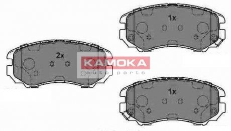 JQ1013466 KAMOKA Колодка тормозная Hyundai TUCSON04\->.Kia Magentis 01->.SOUL 09\->.Sportage 04\->. перед.