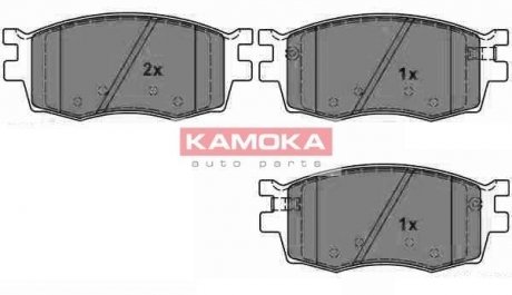 JQ1013910 KAMOKA Колодка тормозная HYUNDAI/KIA RIO 05~/AC 06~ перед.