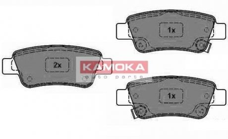 JQ1018466 KAMOKA Колодка тормозная Honda CRV II/III 02\-> задн.
