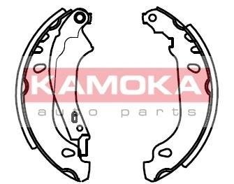 Колодка тормозная задняя Renault Logan 04\'->.Sandero 08\'->.Renault Clio II 98\'-> барабан. 180 мм кор KAMOKA JQ202021_