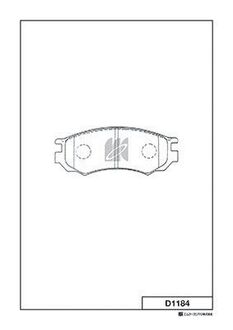 D1184 KASHIYAMA Колодки тормозные