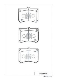 D3066M KASHIYAMA Колодки дискового тормоза