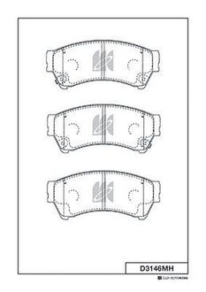 D3146MH KASHIYAMA Колодки дискового тормоза