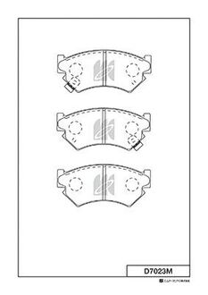 D7023M KASHIYAMA КОЛОДКИ ТОРМ ПЕРЕДН 108.5*42.5*15