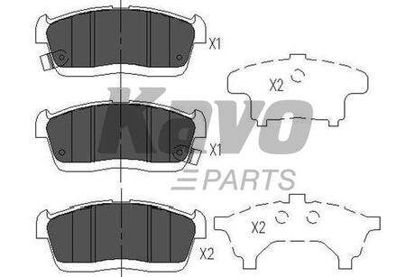 KBP-1515 KAVO KAVO PARTS MITSUBISHI Колодки торм. пер. Space Star 1,0-1,2 12-