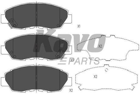 KBP-2026 KAVO KAVO PARTS HONDA Тормозные колодки передн. Accord 90-