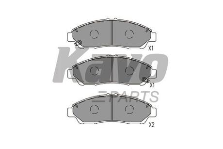 Комплект гальмівних колодок KAVO KBP-2071