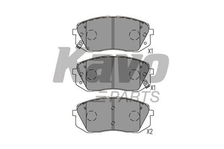 KBP-4031 KAVO KAVO PARTS HYUNDAI Тормозные колодки KONA (OS, OSE, OSI) EV 18-, SONATA VII (LF) 2.4 14-, TUCSON (TL, TLE) 1.6 CRDi 18-