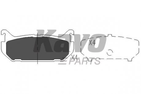 KBP-4508 KAVO Тормозные колодки, дискове гальмо (набір)