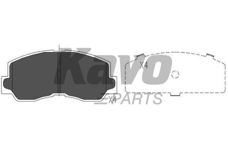 KBP-5532 KAVO KAVO PARTS MITSUBISHI Тормозные колодки передн.Galant I,II,L300,Pajero I,Celica