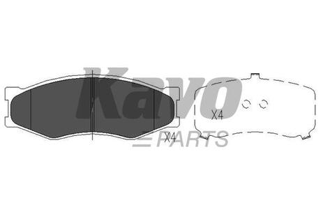 KBP-6522 KAVO KAVO PARTS NISSAN тормозные колодки передн.Sunny,Subaru Justy,Libero