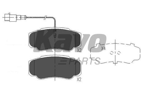 KBP-6585 KAVO KAVO PARTS IVECO Колодки тормозные пер./задн. DAILY 96