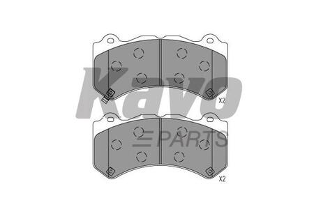 PARTS CHEVROLET Колодки гальмівні Camaro, JEEP KAVO KBP-6627 (фото 1)