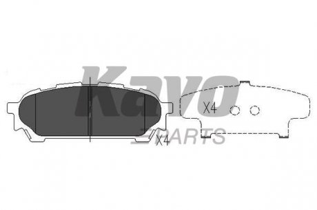 KBP8019 KAVO Тормозные колодки, дискове гальмо (набір)