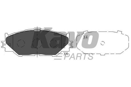 KBP-9094 KAVO KAVO PARTS TOYOTA Колодки тормозные передн. Lexus IS 250 05-