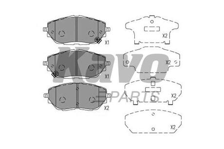 KBP-9153 KAVO Комплект гальмівних колодок