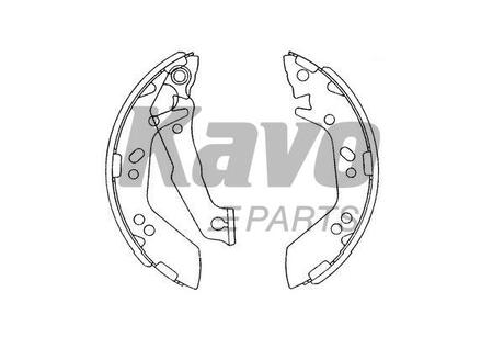 KBS-3401 KAVO KAVO PARTS HYUNDAI Щеки тормозные Accent -05