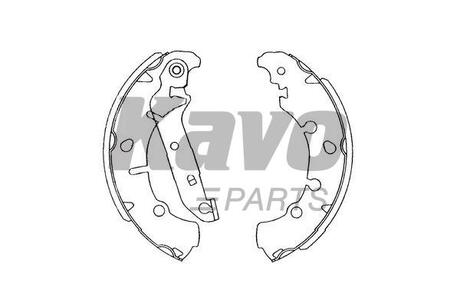 PARTS FORD Щеки тормозные Fiesta 95-,Fusion 02- KAVO KBS-5402