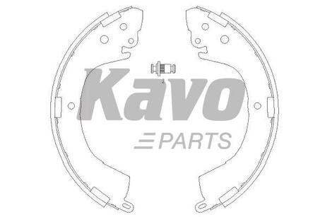 KBS-6406 KAVO KAVO PARTS MITSUBISHI щоки тормозные L200,400 96-