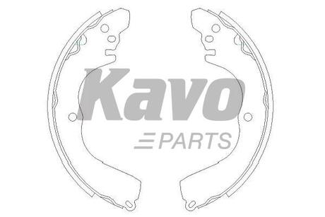 PARTS MITSUBISHI Щеки торм. OUTLANDER I 2.4 4WD 03-06, PAJERO PININ I 1.8 GDI 99-01 KAVO KBS-6412