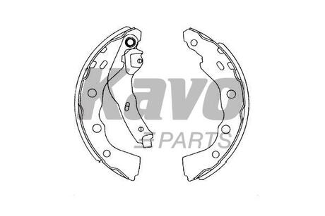 KBS-6415 KAVO KAVO PARTS MITSUBISHI щоки тормозные CARISMA 1.6,1.9TD 99-