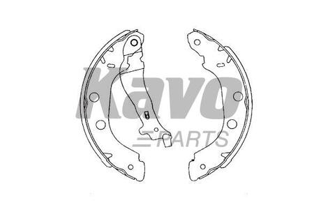 KBS-7419 KAVO KAVO PARTS RENAULT щоки тормозные Kangoo,Nissan Kubistar,Primera 96-